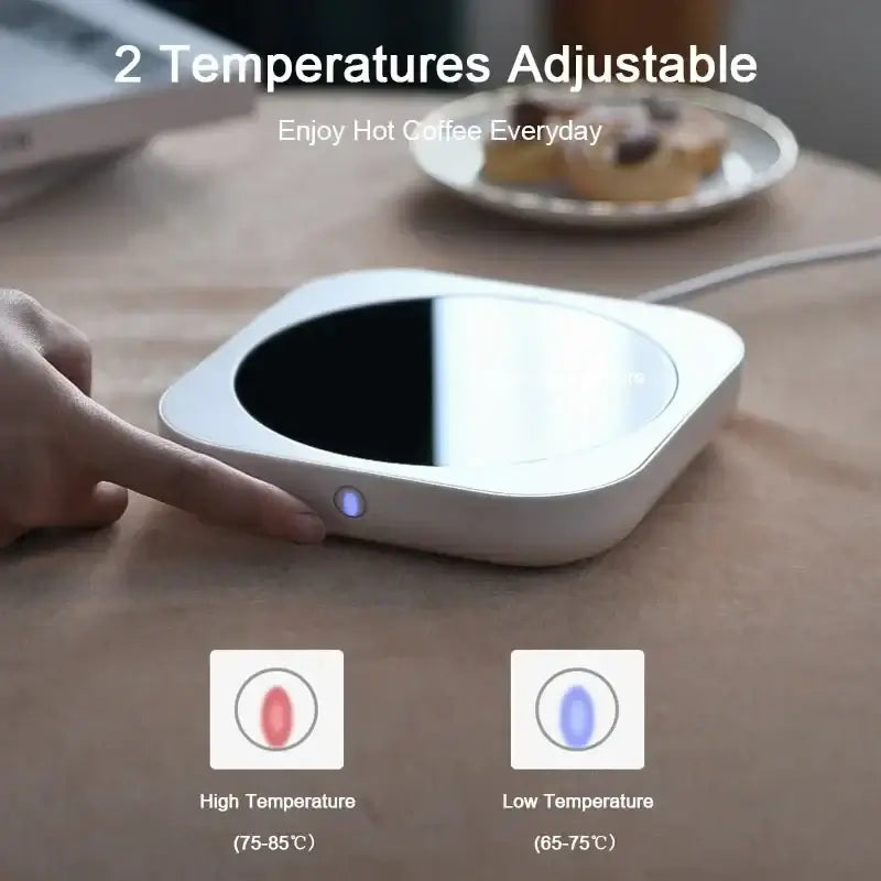 New Coffee Mug Warmer for Milk Tea Teapot Electric Heating Cup Plate 80 Degree Celsius for Home Office Use