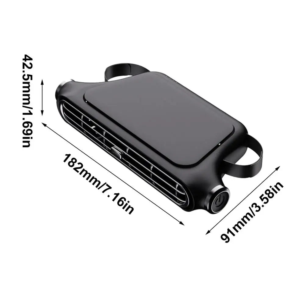 USB Charging Auto Cooling Air Fan for Vehicle 3 Speed Adjustable Truck Backseat Fans