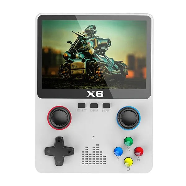 2023 X6 3.5 Inch IPS Handheld Game Console Dual Joystick 11 Simulators GBA 10000 Games 2000mAh Portable Kids Gift