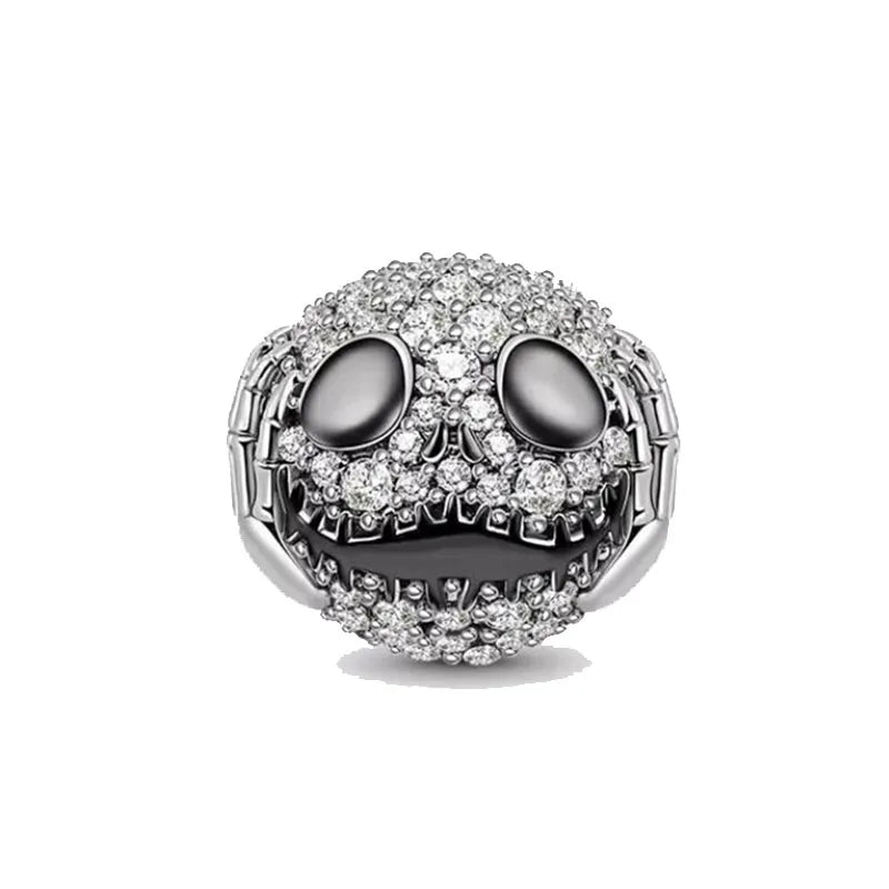 SilverSparkle Animal Skull Pendant for DIY Jewelry Bracelets B3660