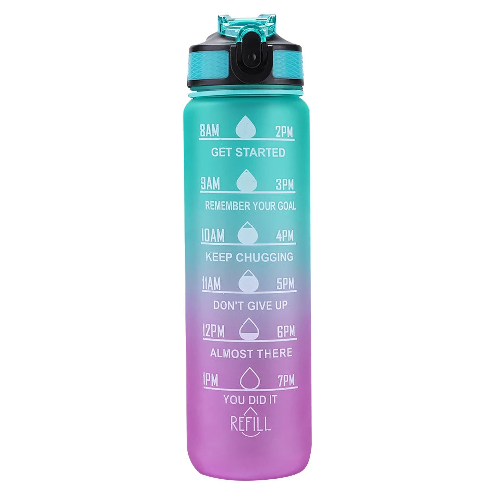 1L Silicone Leakproof Sport Water Bottle For Travel