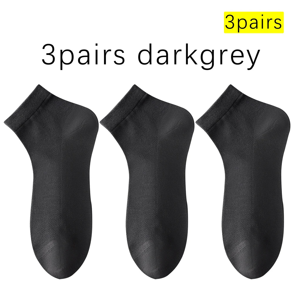 Mens Mulberry Silk Modal Mid Calf Breathable Thin Socks