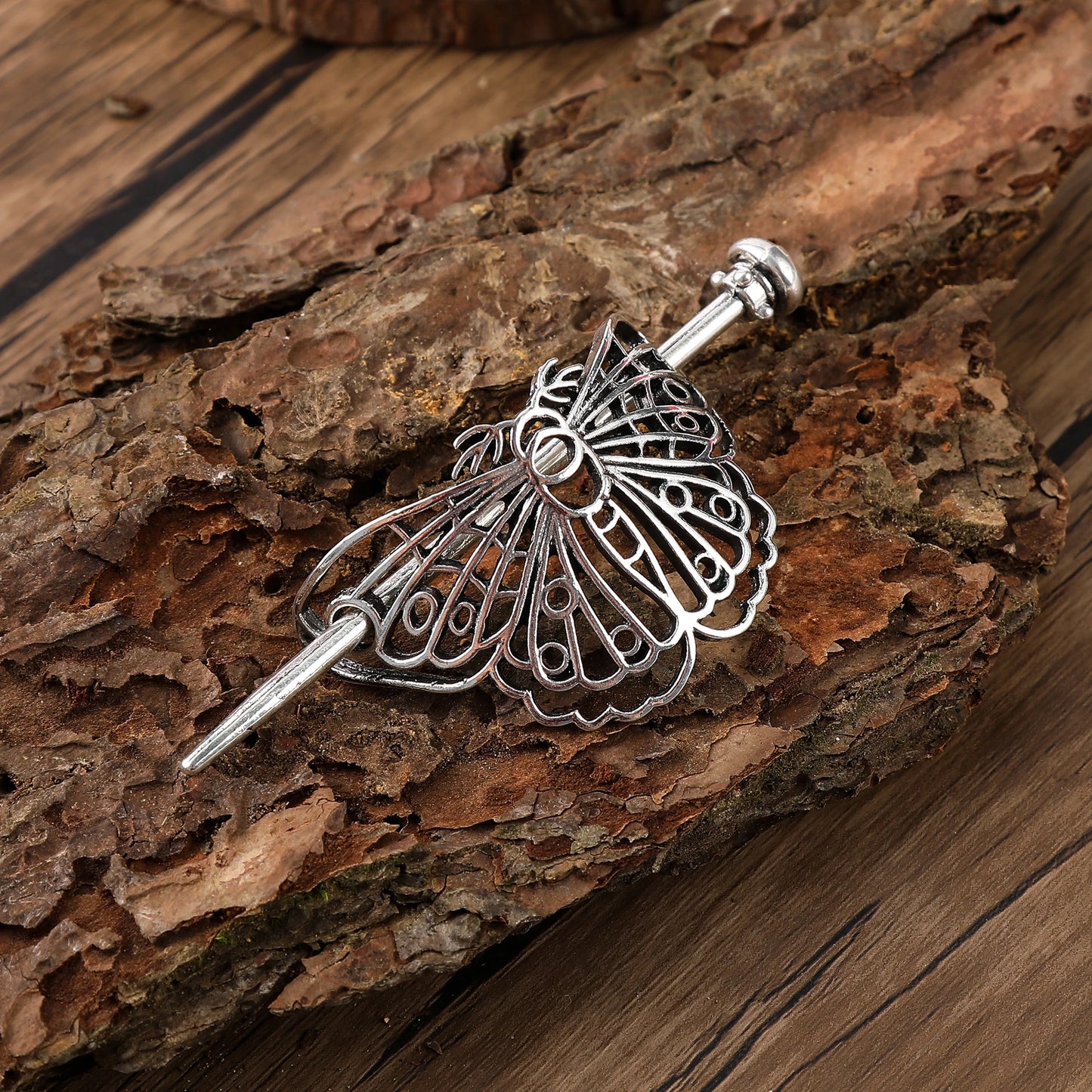 Viking Retro Butterfly Moth Hairpin Celtic Knot Gothic Hair Stick Scandinavian Accessories
