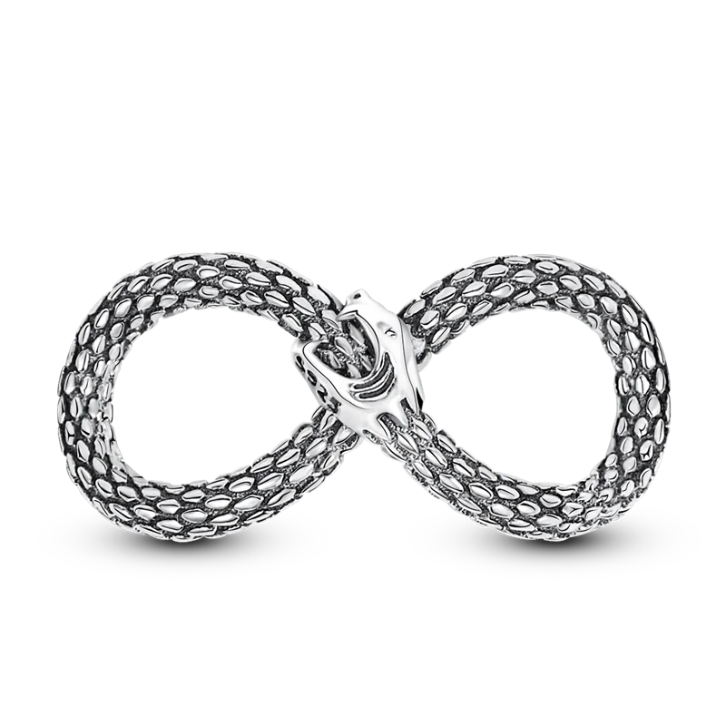 Silver Plated Eternal Symbol Charms with Luminous Star Beads and Love Dangle Safety Chain for DIY Jewelry