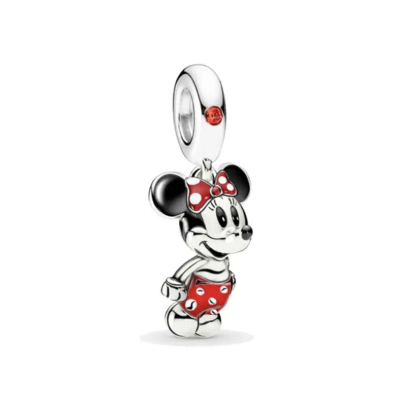 Exquisite 925 Silver Shell Bead Mouse Pendant for European Bracelets – DIY Jewelry Accessory with Zircon