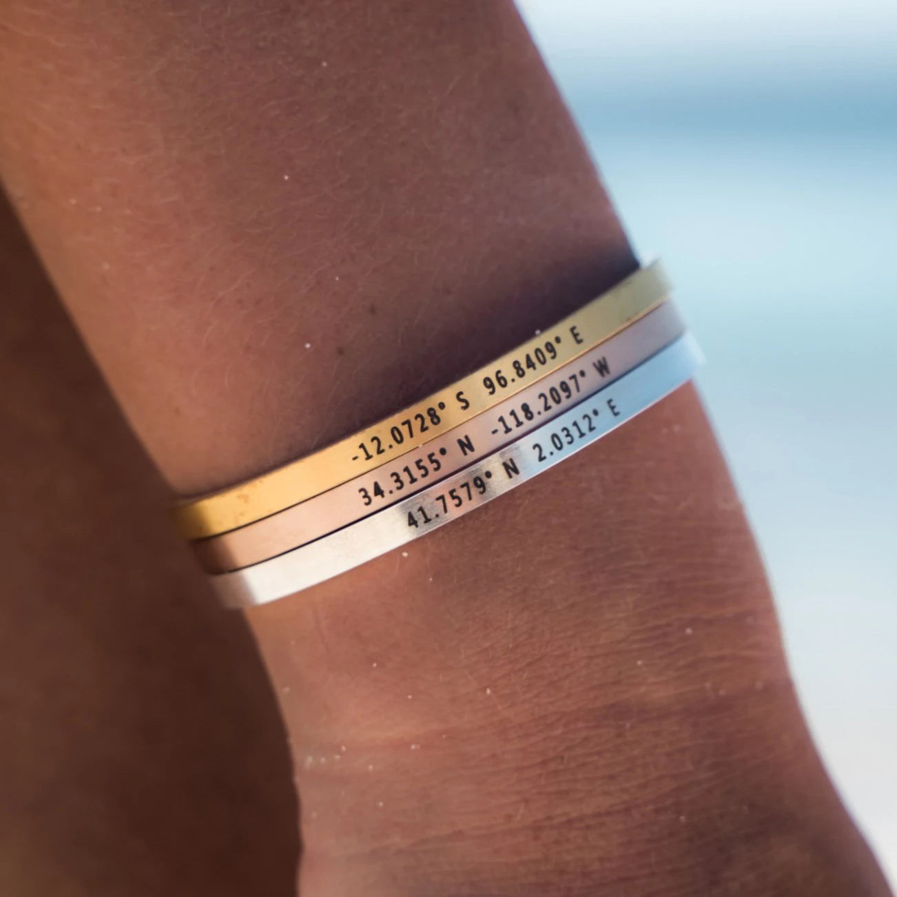 Custom Engraved Brushed Stainless Steel Cuff and Necklace Set for Couples