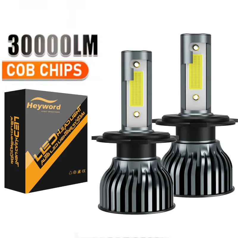 Heyword 160W 30000LM 6000K COB LED Headlight Bulbs Pair