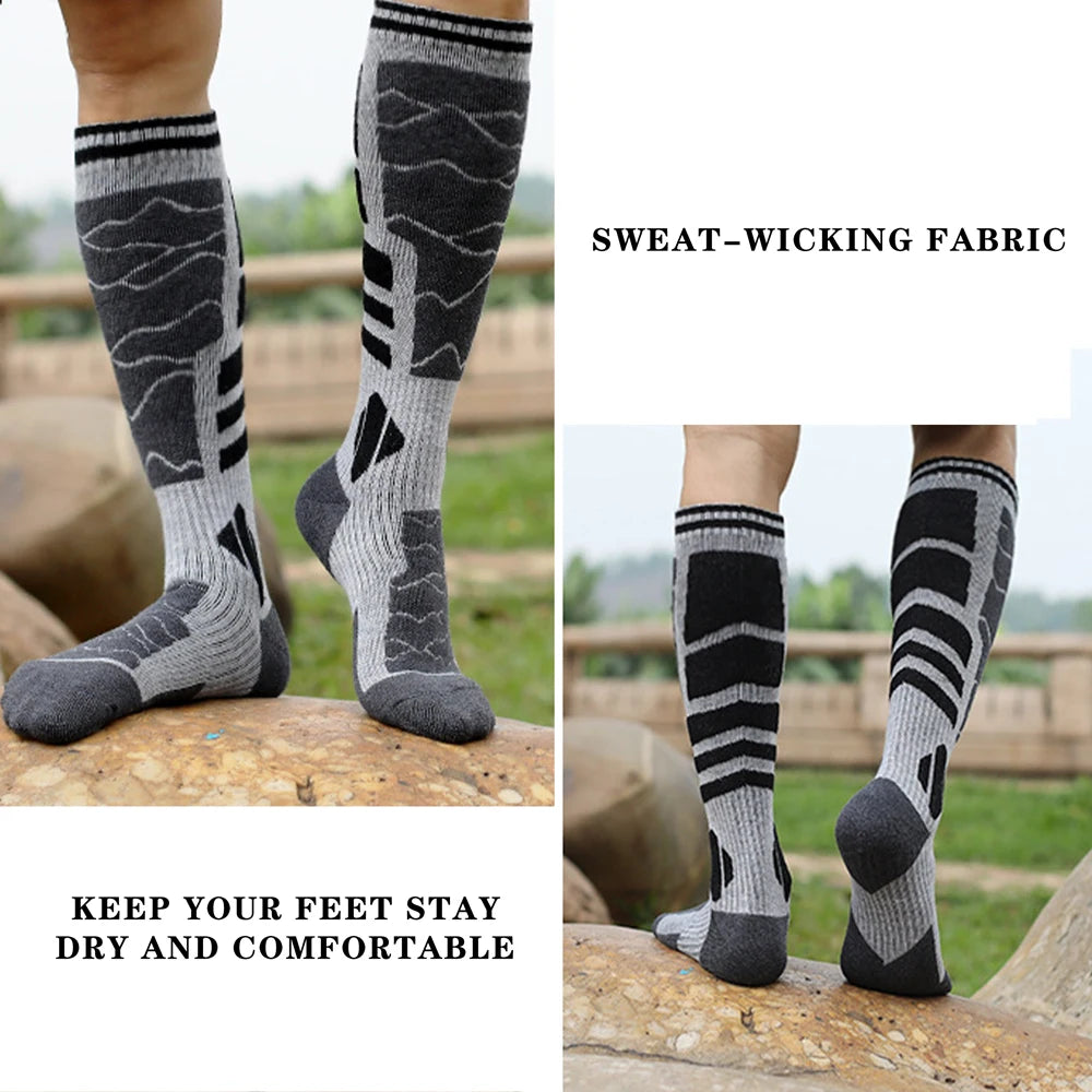 Merino Wool Cotton Winter Men Warm Ski Thermal Socks