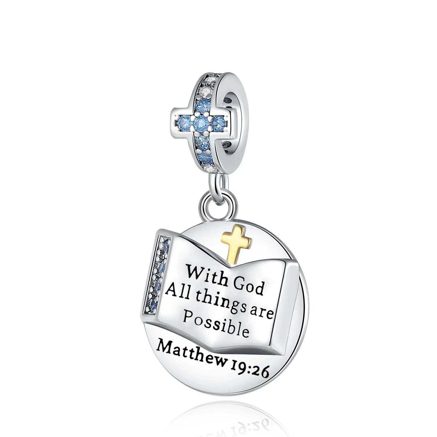 Original 925 Sterling Silver Magic Cube Charm Bead Pendant with Zircon for Bracelet and Necklace Jewelry