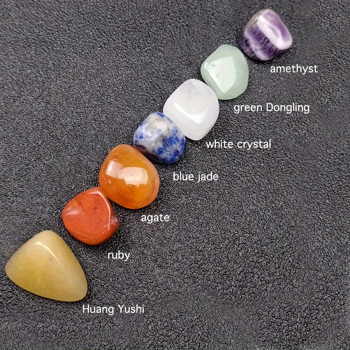 14PCS Chakra Crystal Pillar Set for Yoga and Energy Healing Decor