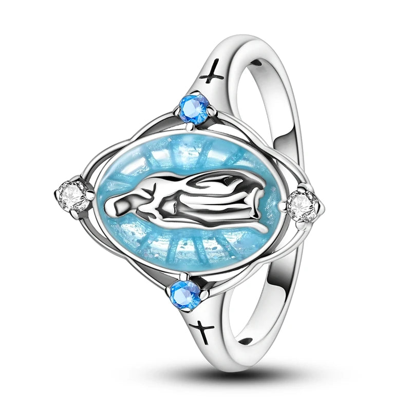 Zircon Diamond 925 Sterling Silver Women's Ring Elegant Fine Jewelry KTR233