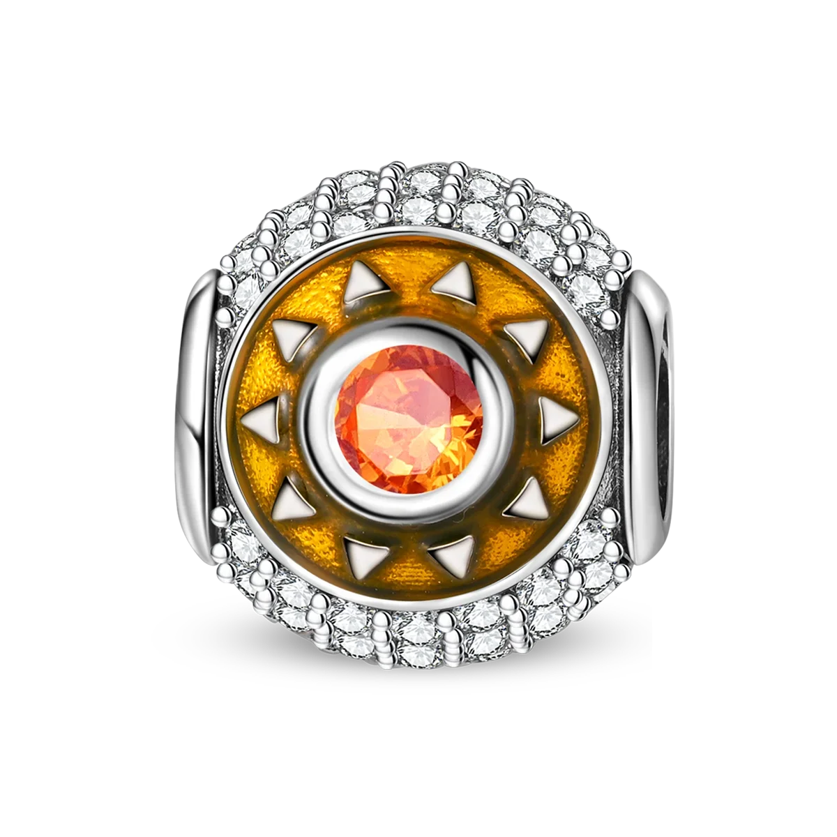 925 Sterling Silver Colorful Rainbow Stars Moon Sun Charm for Women DIY Fine Jewelry Pendant Bracelet Necklace