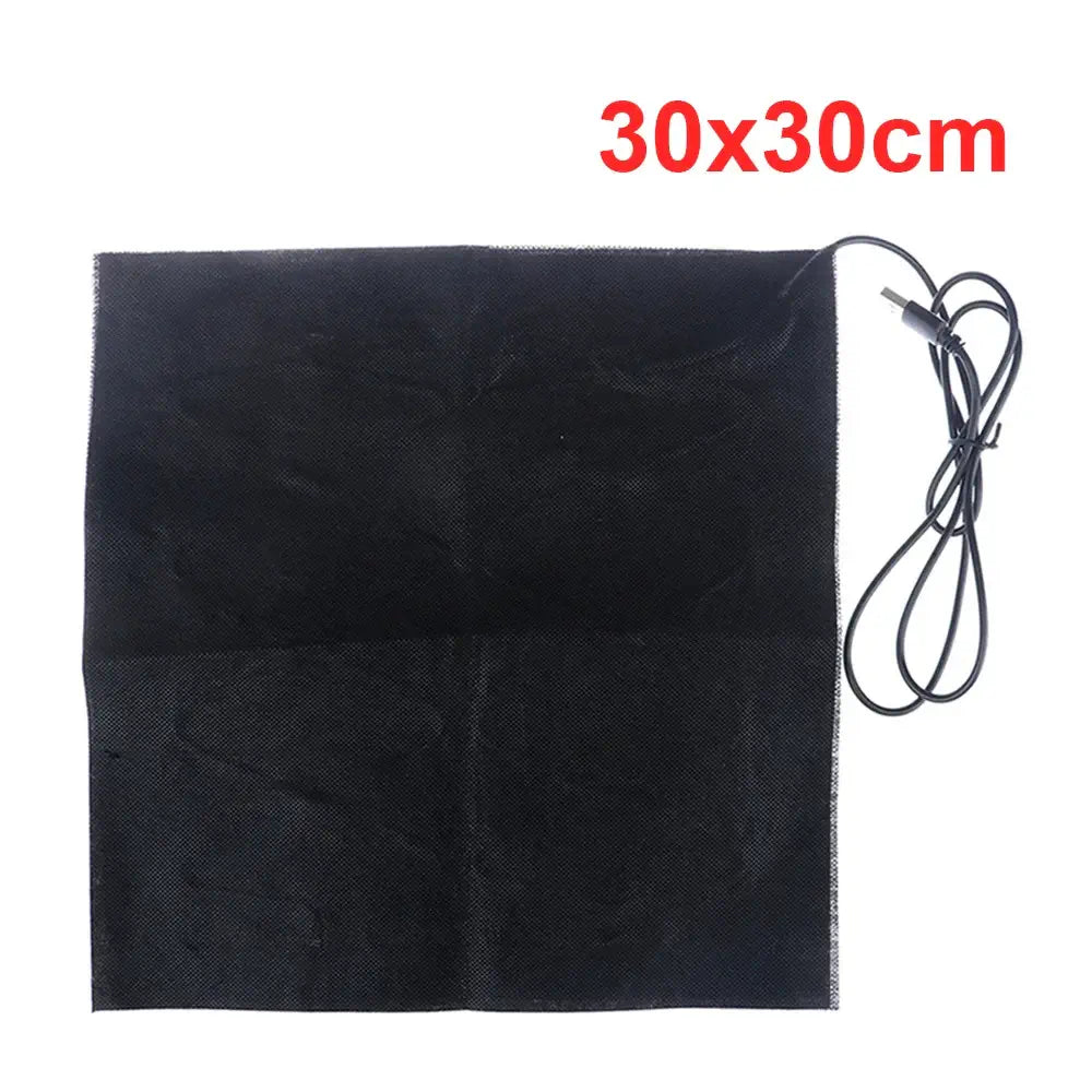 5V USB Warm Paste Pad Carbon Fiber Heating Pad Body Warmer 30cm x 30cm