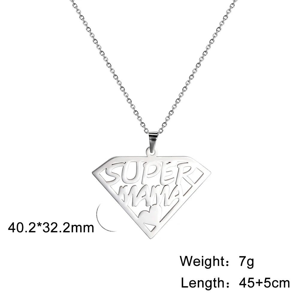 Cazador Sweet Love Heart Pendant Necklace for Women Stainless Steel Jewelry Mother's Day Gift 2025