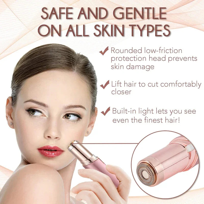 2024 New Epilator Face Hair Removal USB Electric Eyebrow Trimmer
