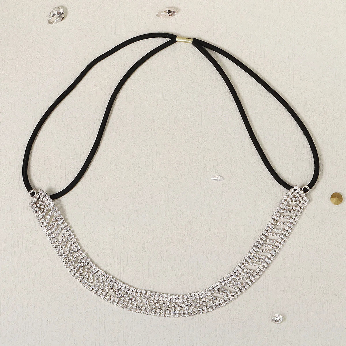 Luxury Pearl Rhinestone Beaded Hairband Lace Crown Crystal Bridal Tiara for Weddings and Special Events