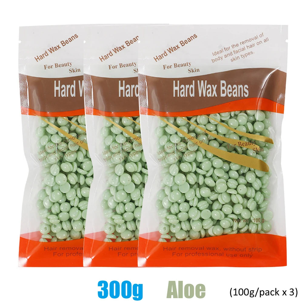 Painless Hard Wax Beans for Body and Face Hair Removal 300g 200g 50g