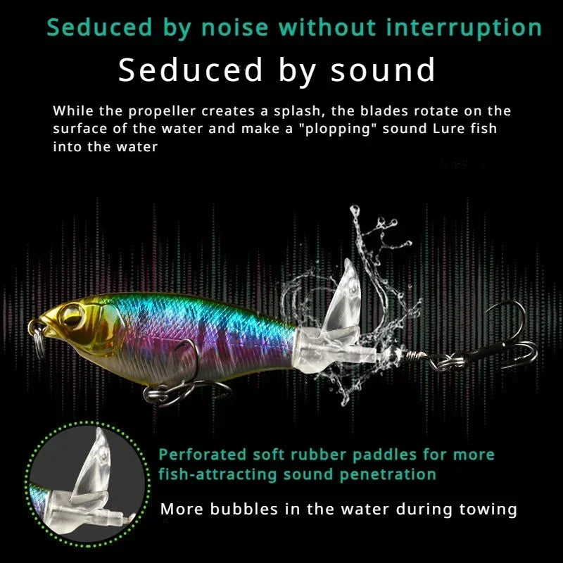 5pcs Floating Propeller Lure Bionic Bait for Fishing Gear