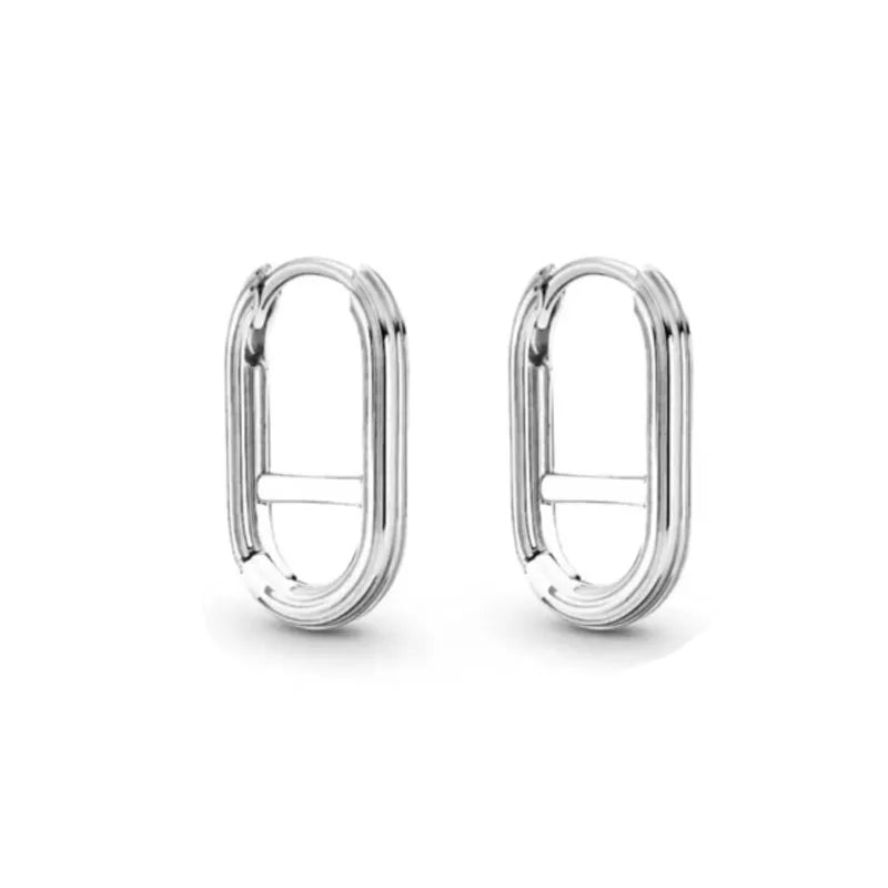 European 925 Silver Moon Snowflake Heart Shaped Stud Earrings for Women Exquisite Holiday Jewelry Gifts