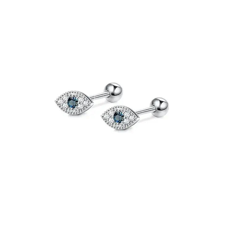 Silver Hypoallergenic Stainless Steel Cartilage Earrings Set - 2/16 Pcs B2-1Pair-Flame 16G-1.2mm