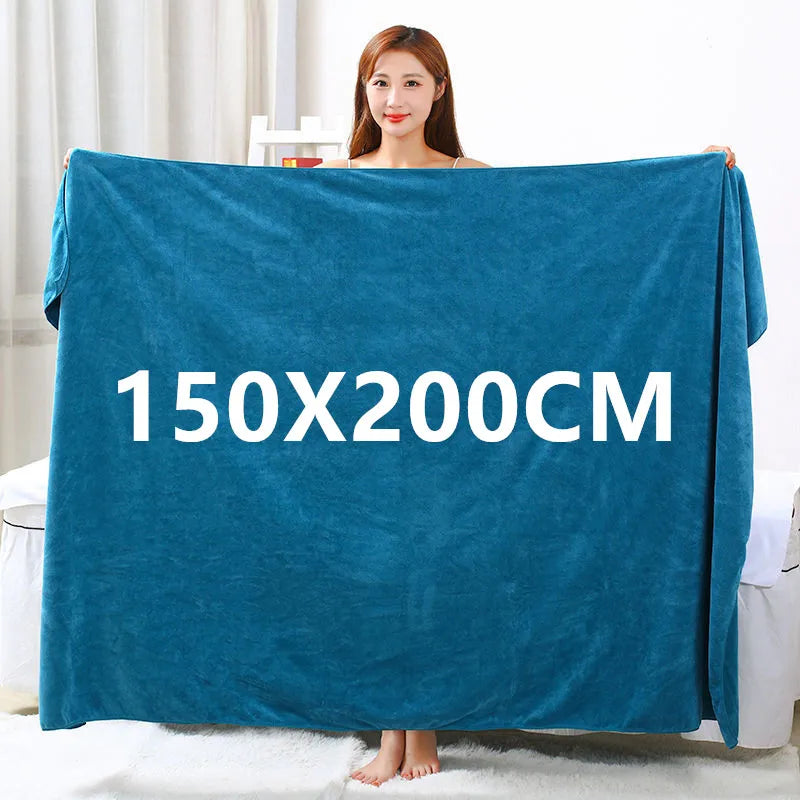 Extra Large Microfiber Bath Towel Super Absorbent Quick Drying Soft Hotel Beauty Salon Sauna Sports Towel