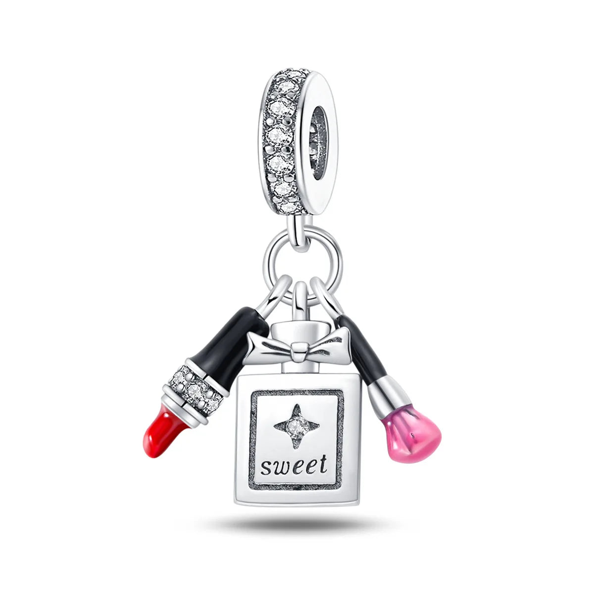 925 Sterling Silver Charm Bracelet Elegant Women's Jewelry Accessory for Every Occasion B2422diao