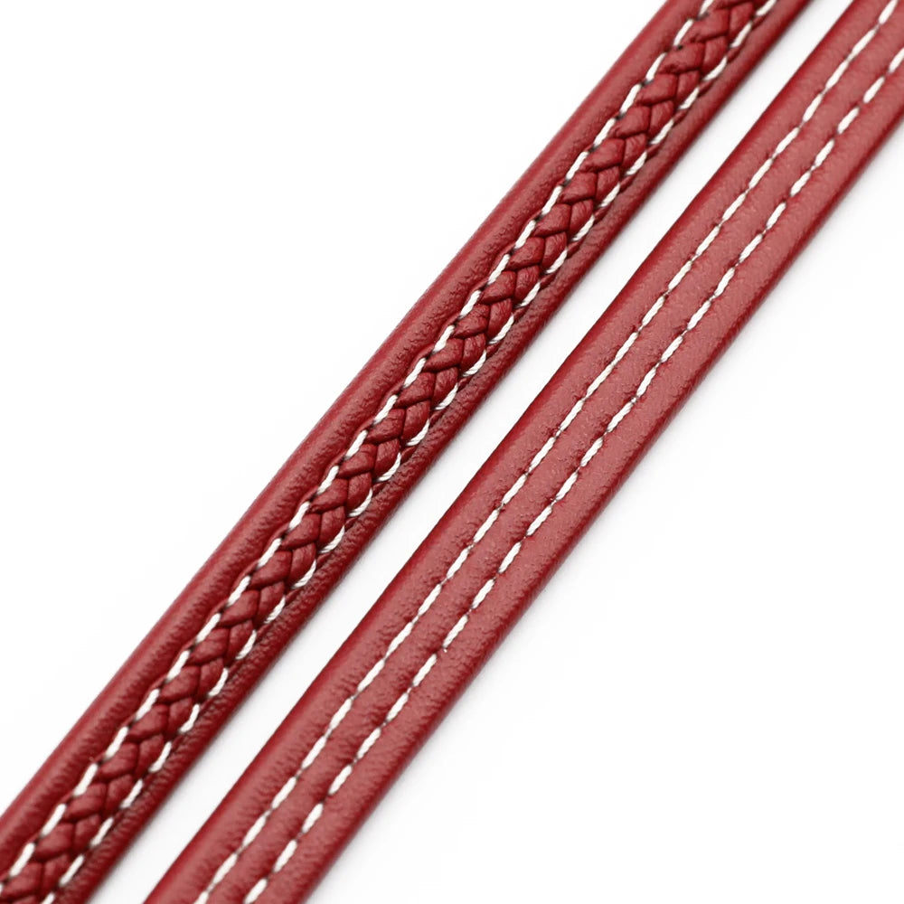 Vibrant Faux Leather Braided Cord for DIY Bracelets and Jewelry Making
