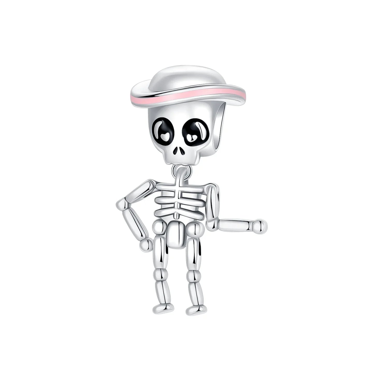 925 Sterling Silver Halloween Charms Pumpkin Ghost Witch Hat Pendant Beads for DIY Bracelet Necklace