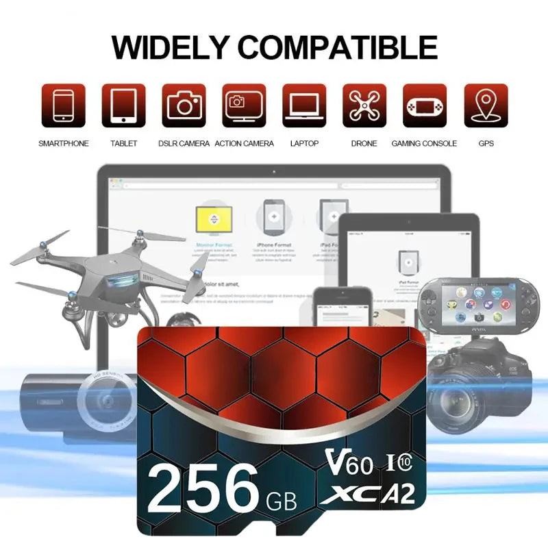 Xiaomi High Speed Class 10 V30 TF SD Card Available In 128GB 256GB 512GB 1TB 2TB With USB 3.0 Type C 2 In 1 Pen Drive Adapter Compatible With Nintendo Switch PC Mobile
