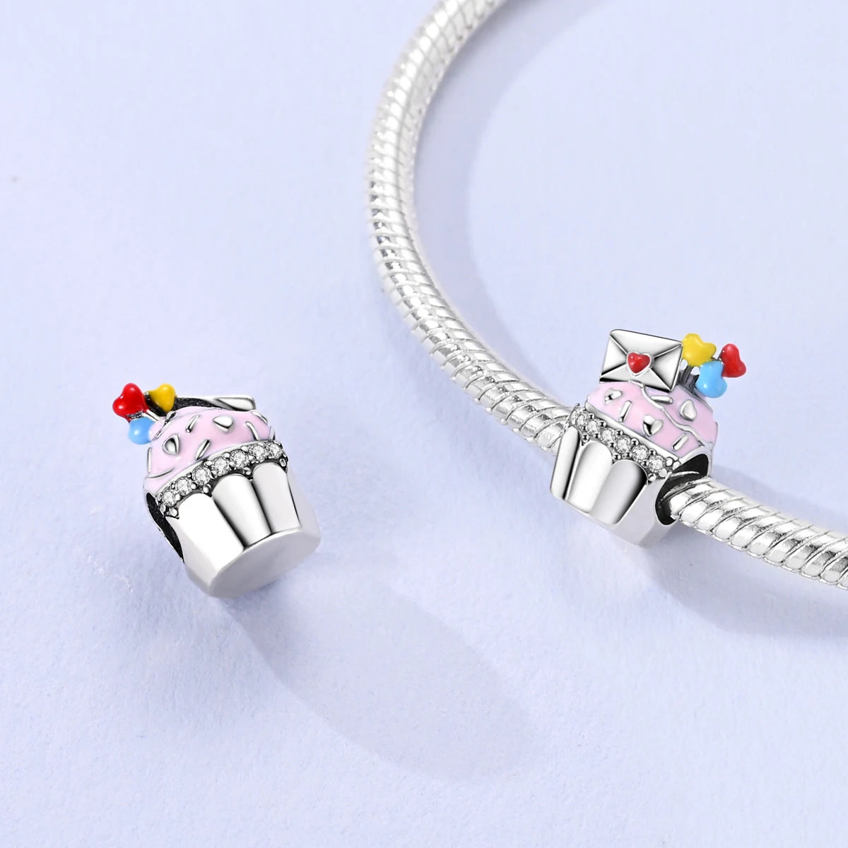 Hapour Original 925 Silver Angel Cake Perfume Beads for DIY Bracelet Fashion Jewelry