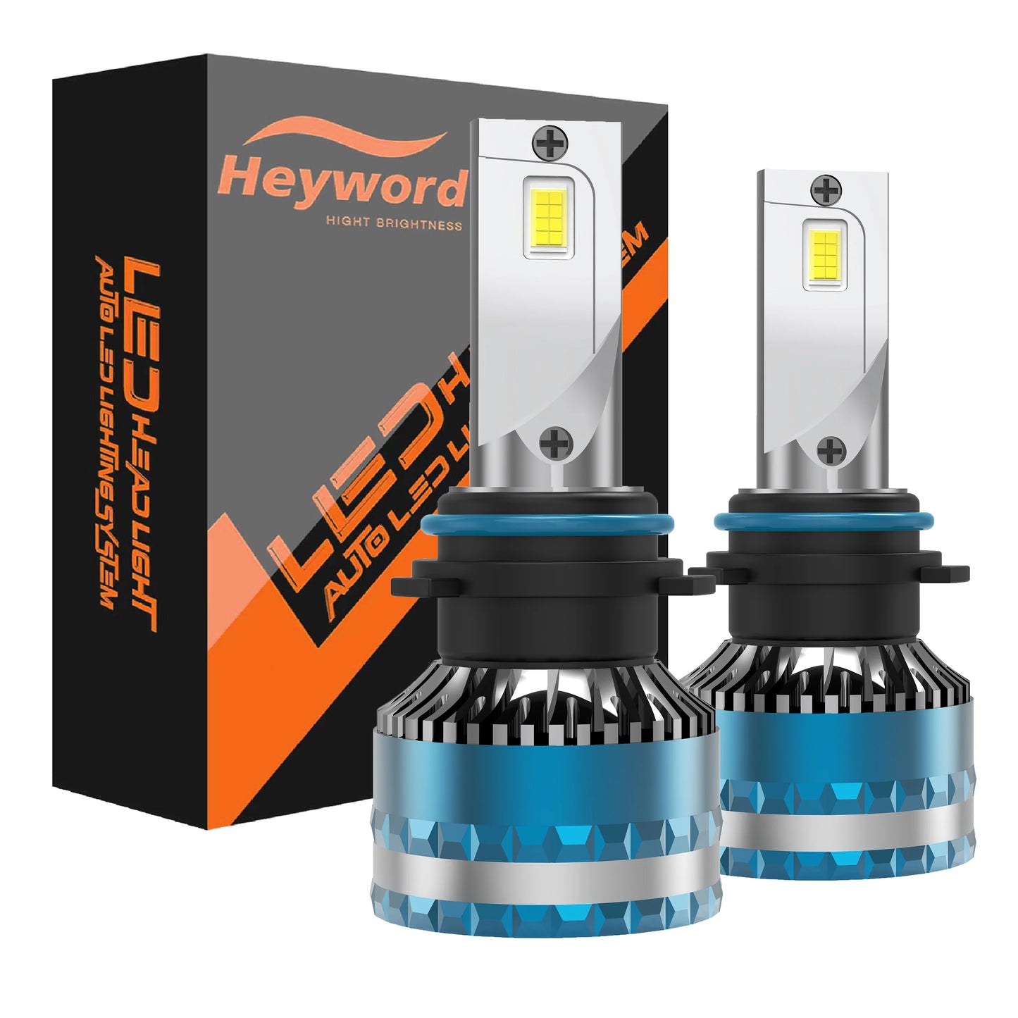 Heyword 160W LED Car Headlight Bulbs 6000K High 30000LM
