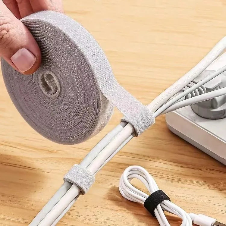Cable Organizer Wire Winder Tape Cord Management Ties Protector for Earphones Mouse Charger Cables Compatible with iPhone Xiaomi Samsung
