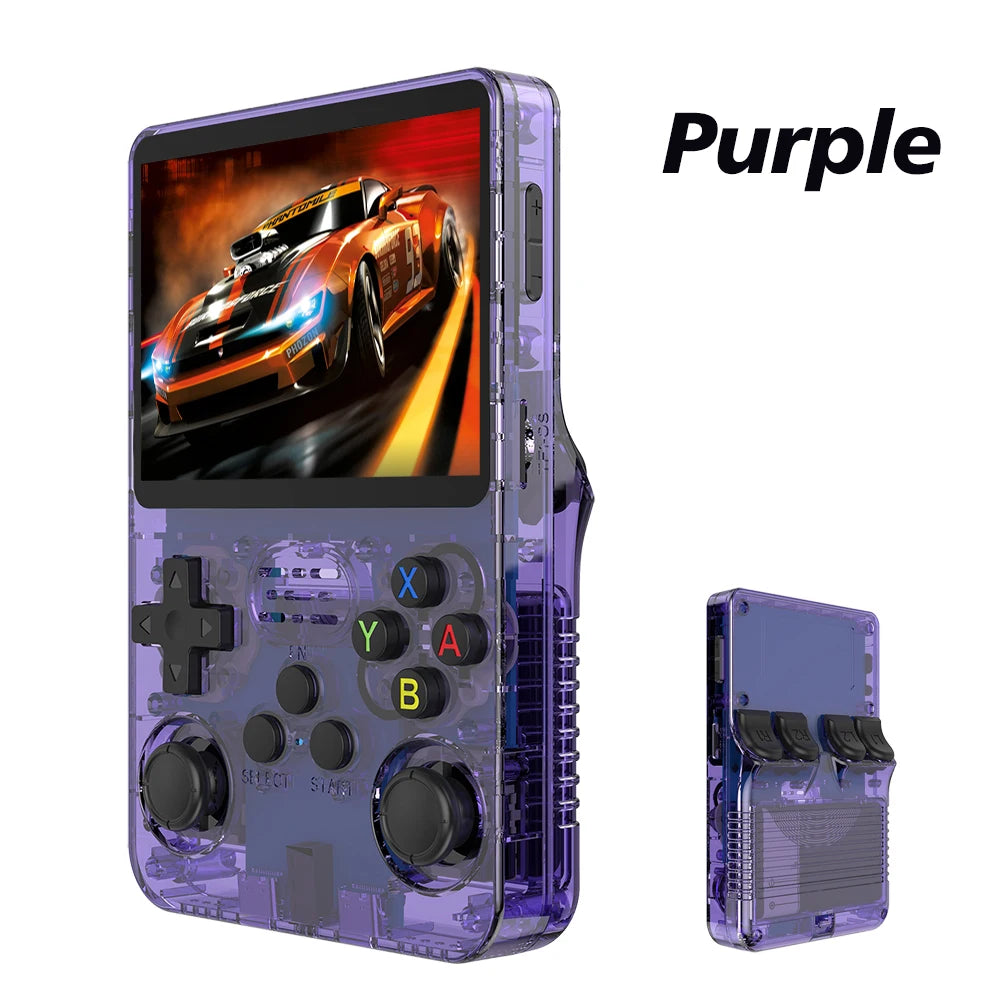 BOYHOM R36S 128GB Retro Handheld Game Console Linux 3.5 Inch IPS Screen Portable Pocket Video Player Preloaded 10000 Games Kids Gift