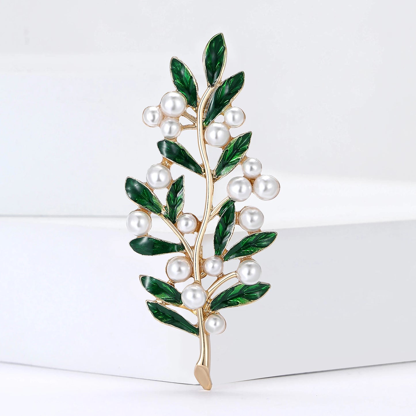 Elegant Enamel Floral Brooch Pins for Women and Unisex Party Office Accessories