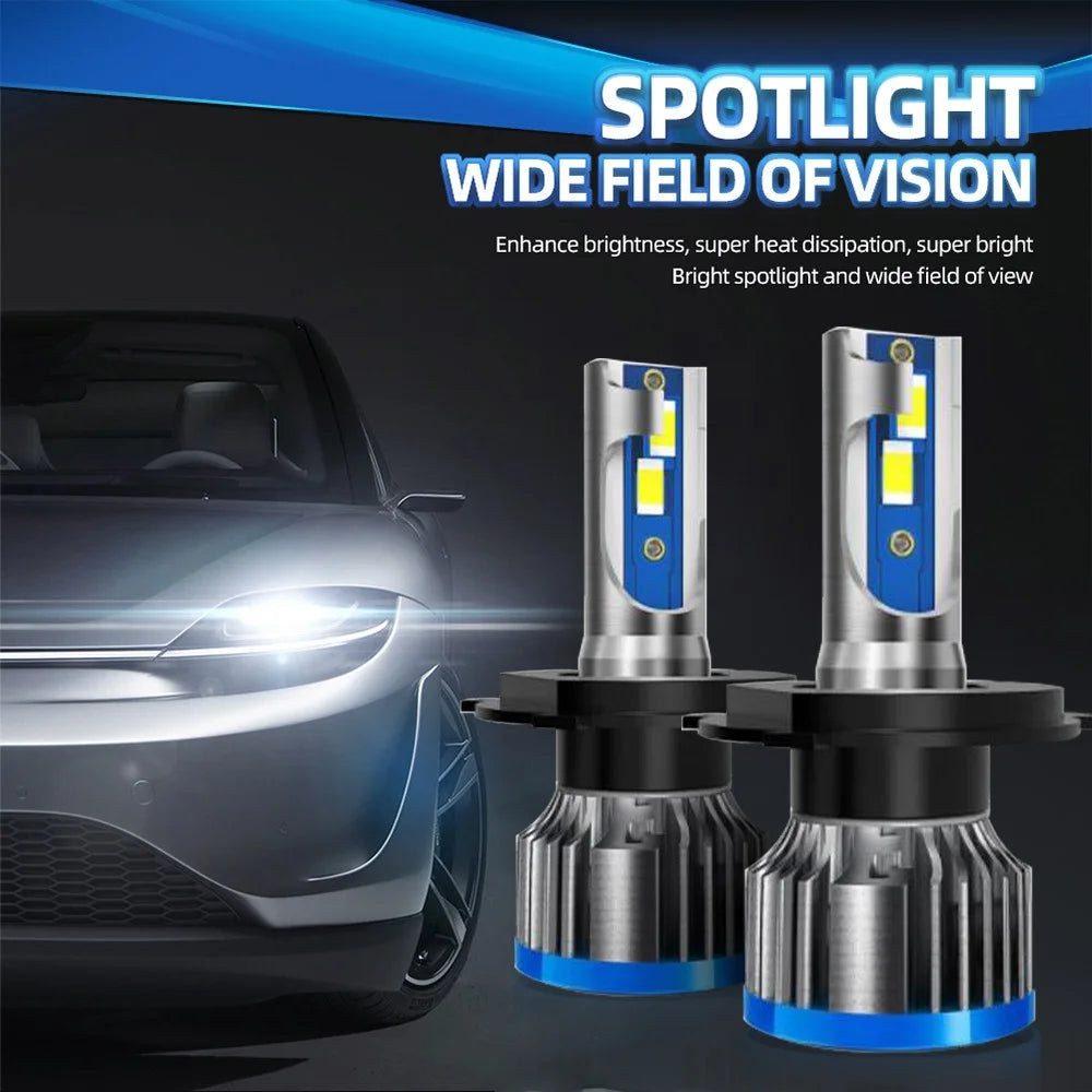 High-Performance LED Car Headlight Bulbs 150W 25000LM 6000K Turbo Dual Beam