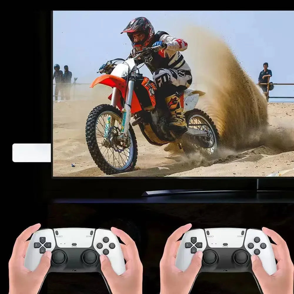 M15 Game Stick Mini Handheld TV Console With 64GB 20000 Retro Games Wireless Gamepads HD Output Two Player PS1 Support
