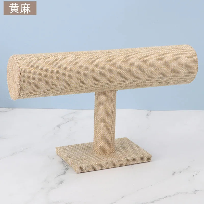 Stunning Suede Bangle Display Frame Top Rated Jewelry Organizer Yellow