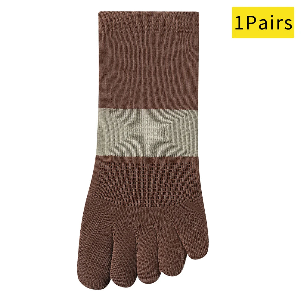 Trendy Non Slip Mesh Five Toe Yoga Socks For Women Pilates