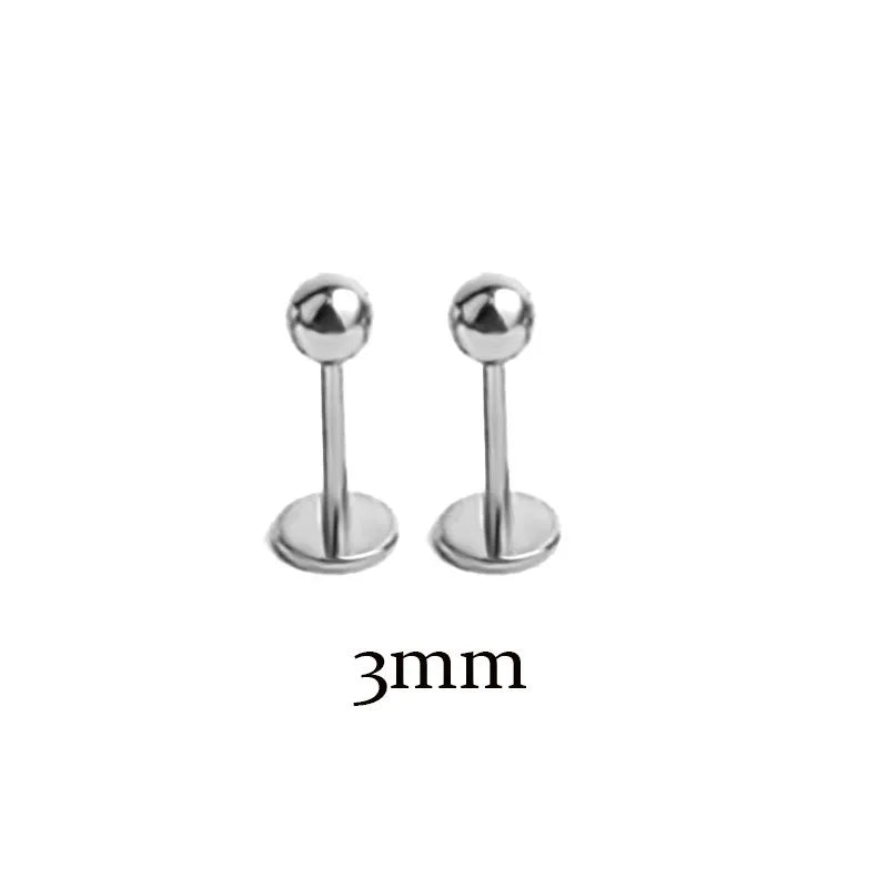 Stainless Steel Tragus Helix Ball Studs Set for Men and Women Body Piercing Jewelry