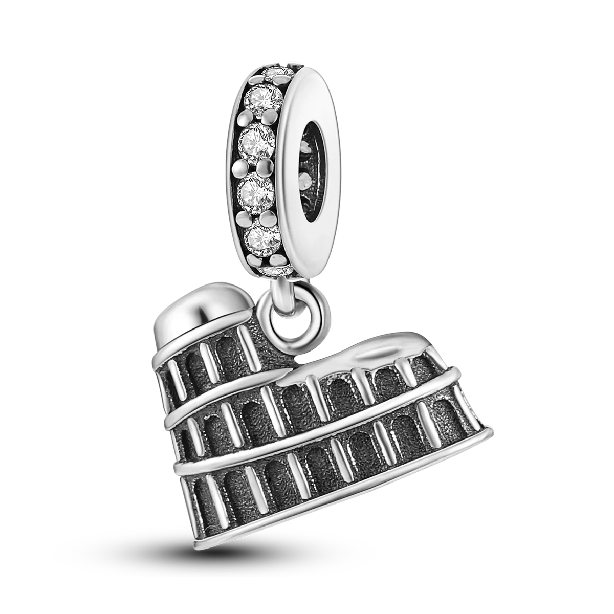 925 Silver Paris Plane Travel Charms for Bracelet Jewelry KTC350