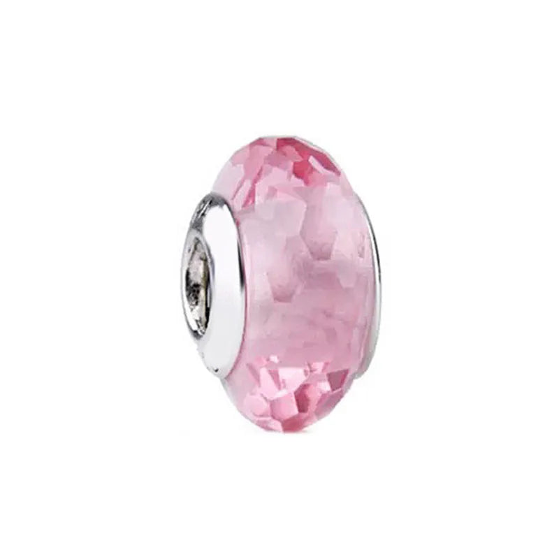Spring Butterfly Heart Enamel Flower Charm Bead for Bracelets and Necklaces