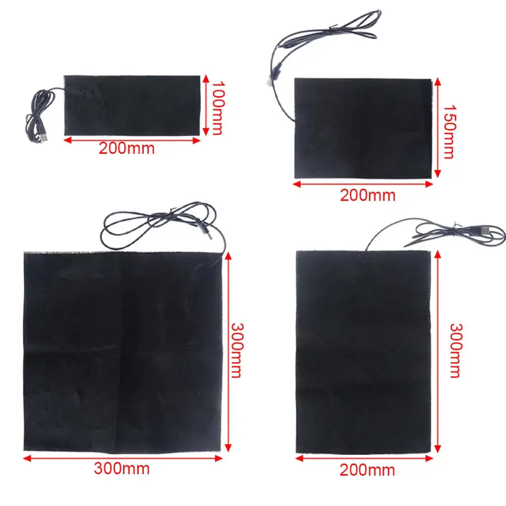 5V USB Warm Paste Pad Carbon Fiber Heating Pad Body Warmer