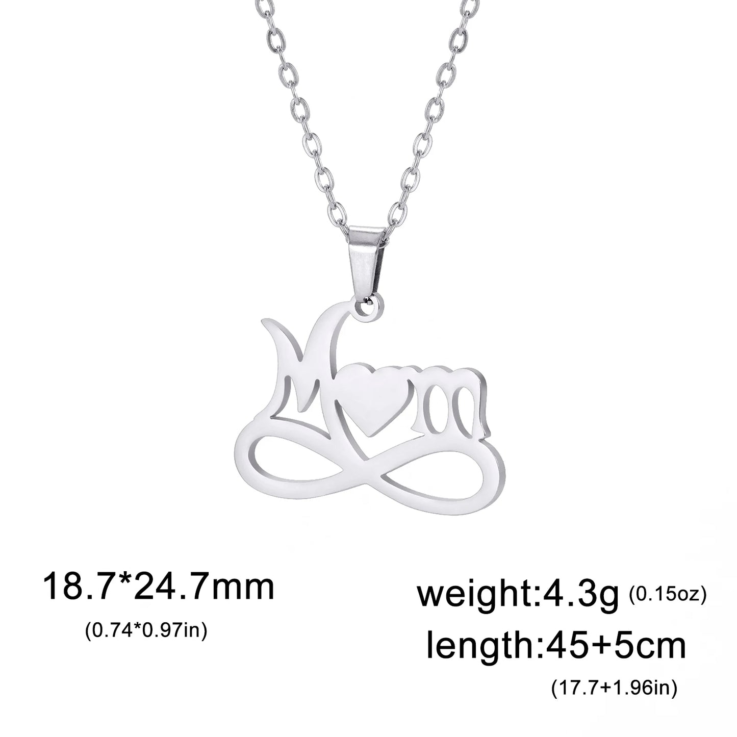 Cazador Sweet Love Heart Pendant Necklace for Women Stainless Steel Jewelry Mother's Day Gift 2025