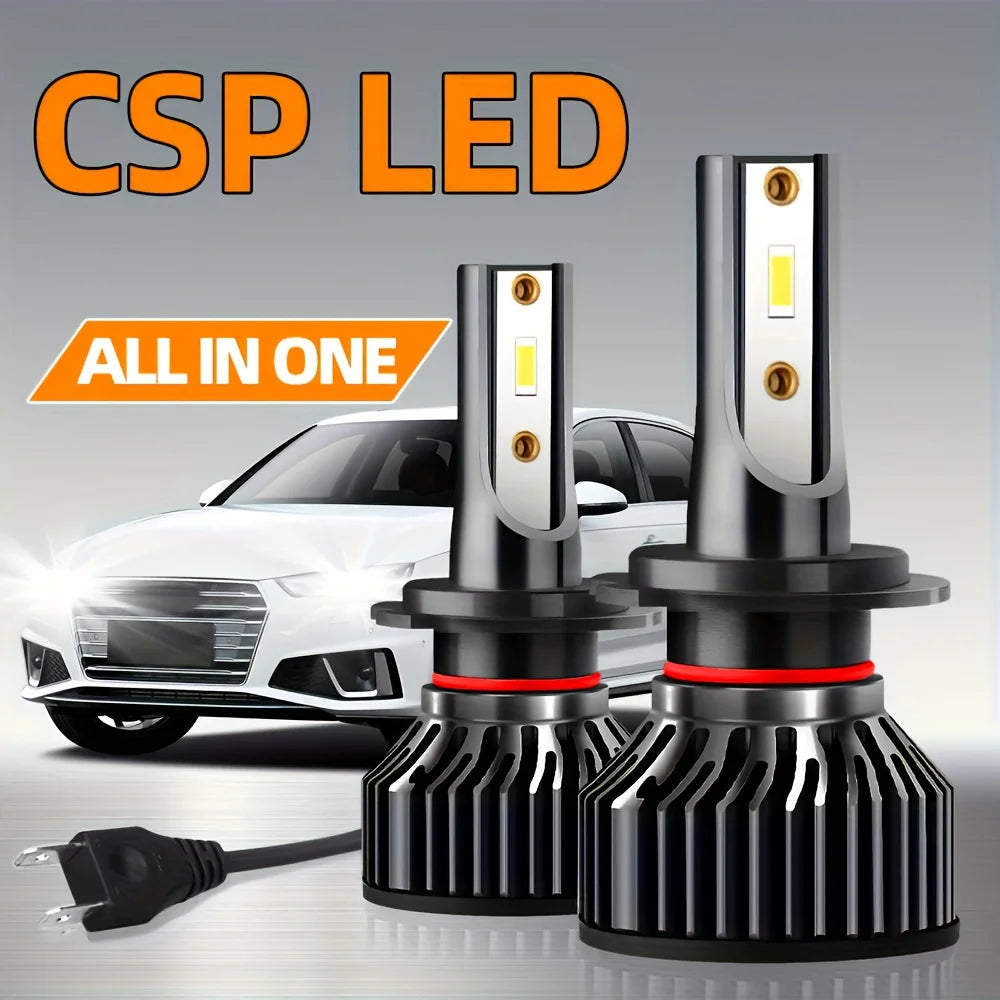 High Power LED Canbus No Error Headlights 120W 60000LM CSP Chip Universal Fit