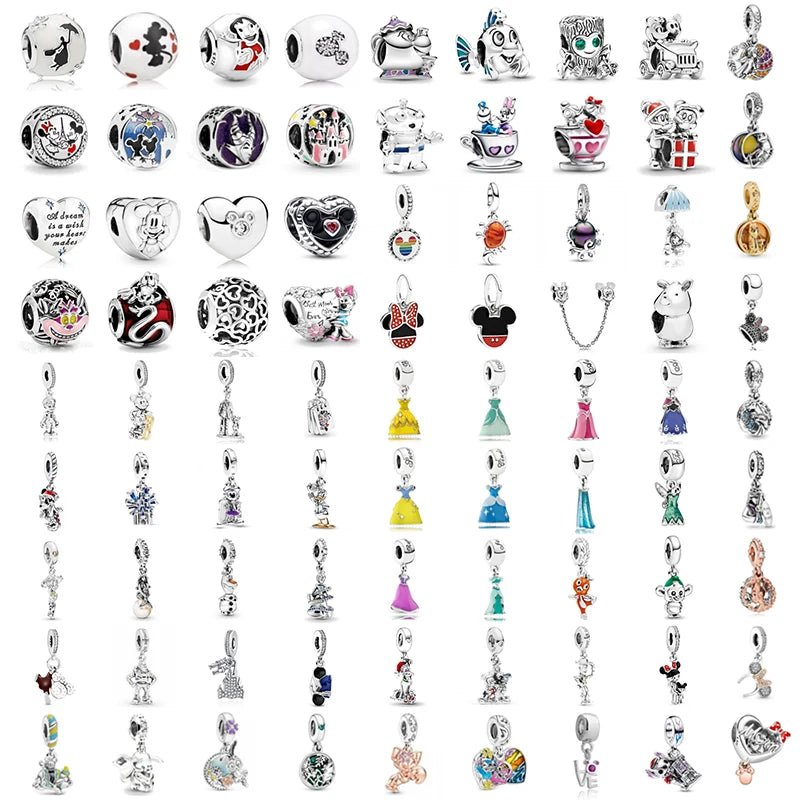 925 Silver Dress Pendant Charms for European Bracelets