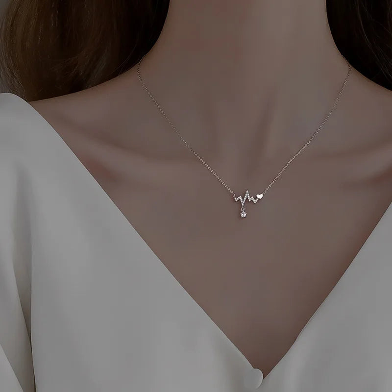 Elegant Scrub Bow Pendant Necklace for Women and Girls Korean Style Clavicle Chain 10
