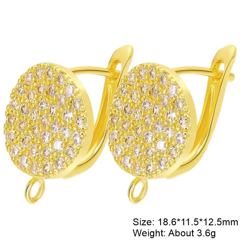 Juya 18K Gold Plated Earwire Hooks for DIY Fashion Jewelry Gold 3