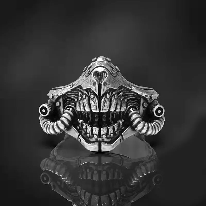 Vintage Punk Rock Mad Max Motorcycle Skeleton Rings for Men and Women
