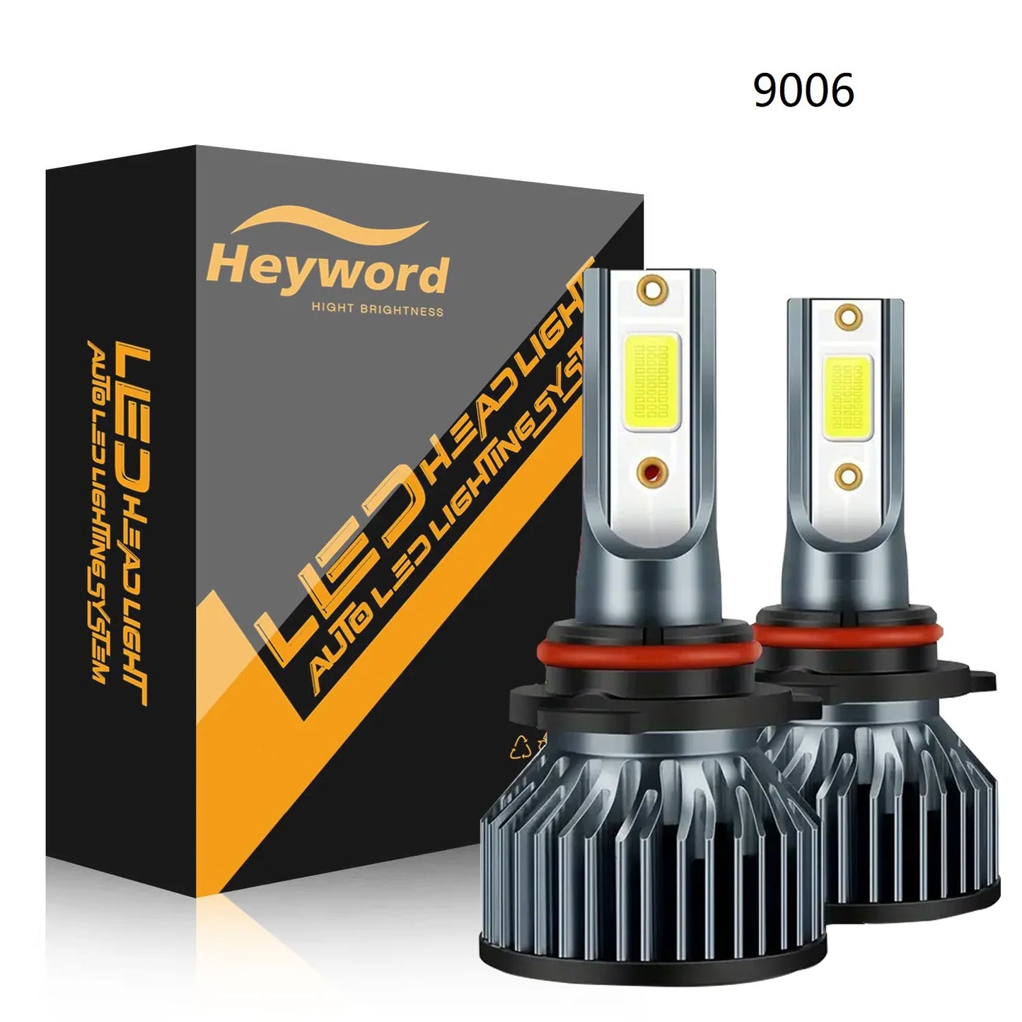 Heyword 6000K 110W LED Car Headlights 20000LM 80000Hr