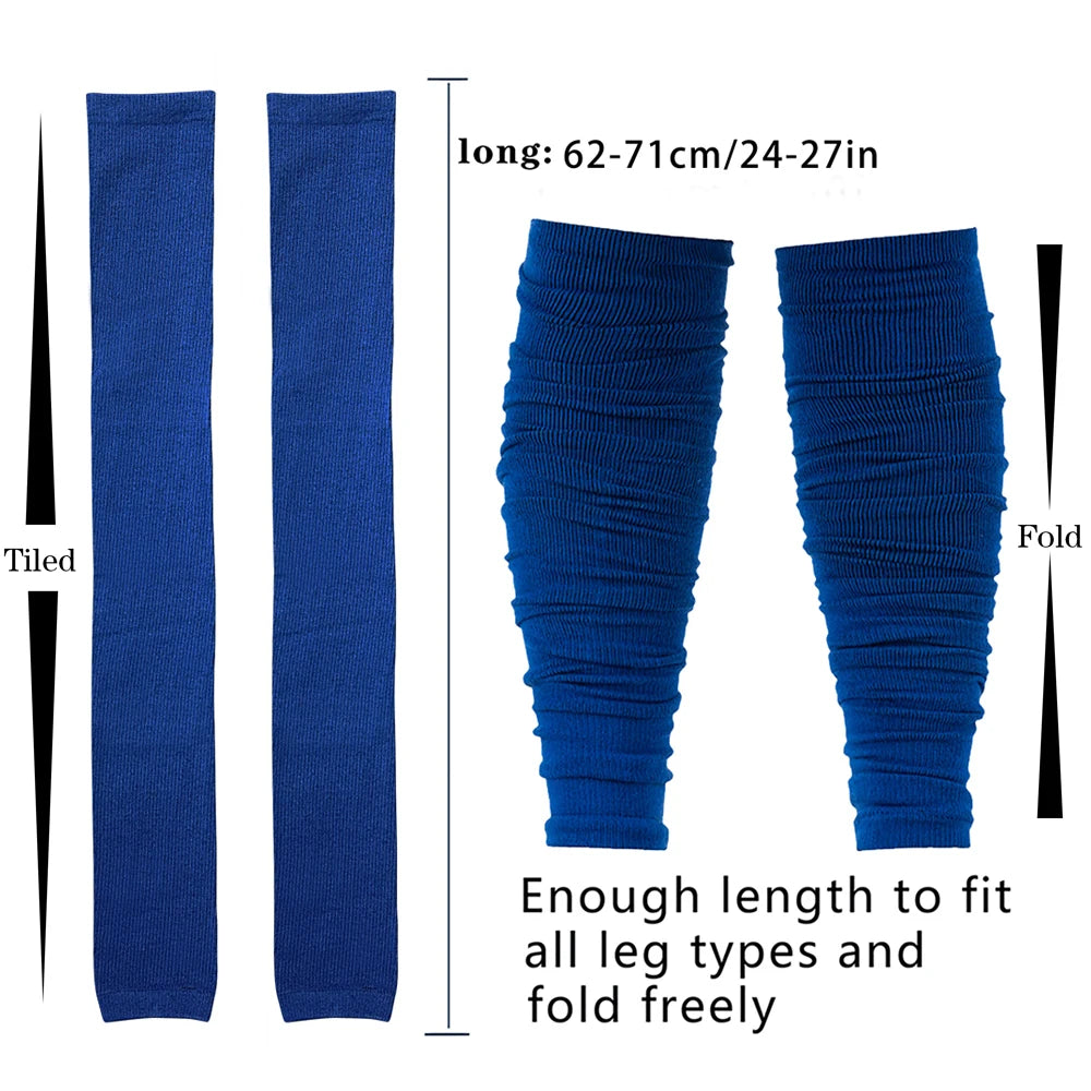 Extra Long Convertible Footsocks Leg Warmers Compression